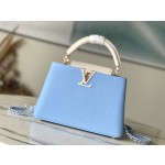 𝐋𝐎𝐔𝐈𝐒𝐕𝐔𝐈𝐓𝐓𝐎𝐍 M21887 Blue Small This CAPUCINES BB Handbag
